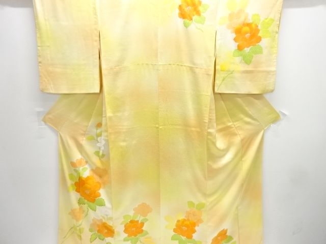 JAPANESE KIMONO / HOMONGI / EMBROIDERY / FLOWER